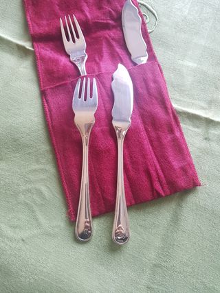 CUBIERTOS PESCADO ALPACA 4 PAX