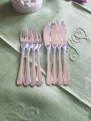CUBIERTOS PESCADO ALPACA 4 PAX