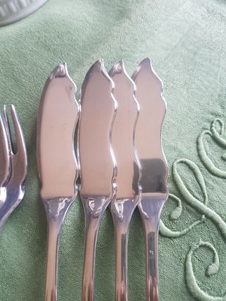 CUBIERTOS PESCADO ALPACA 4 PAX