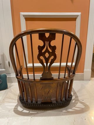 Silla madera maciza sin patas