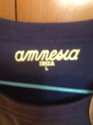 CAMISETA  ORIGINAL AMNESIA IBIZA OFICIAL TALLA L
