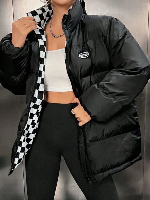 Abrigo alcolchado de Shein