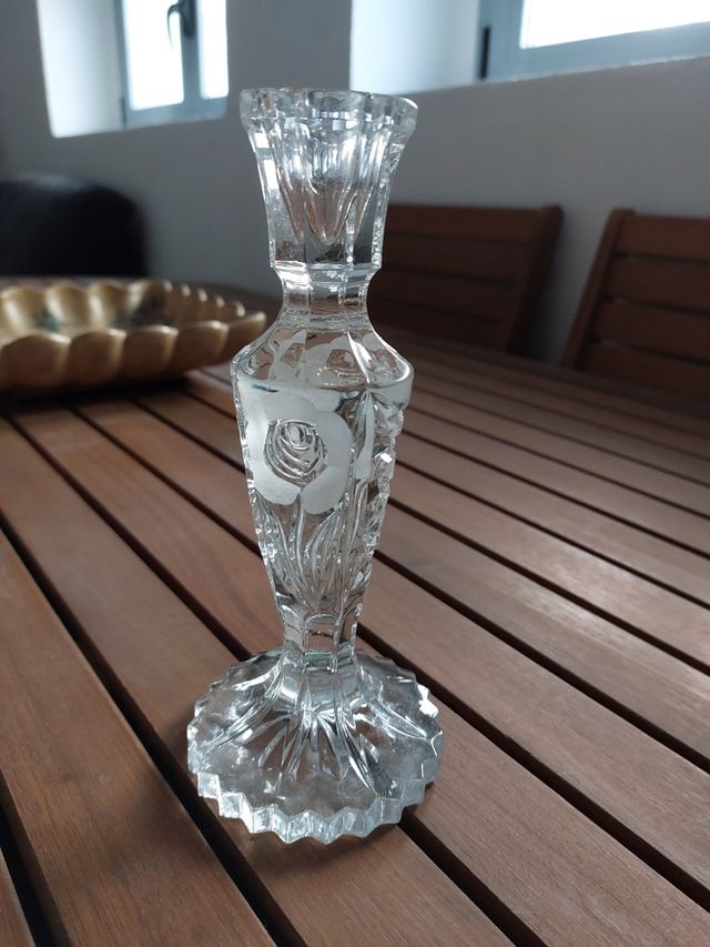 NUOVO n. 1 Portacandela in cristallo