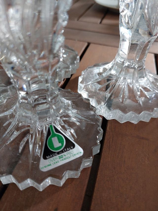 NUOVO n. 1 Portacandela in cristallo