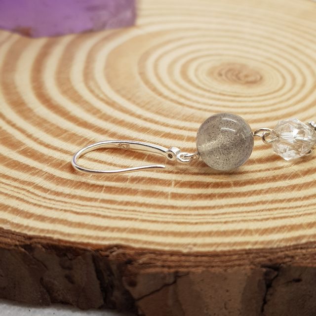 Orecchini 925 argento con pietre natural