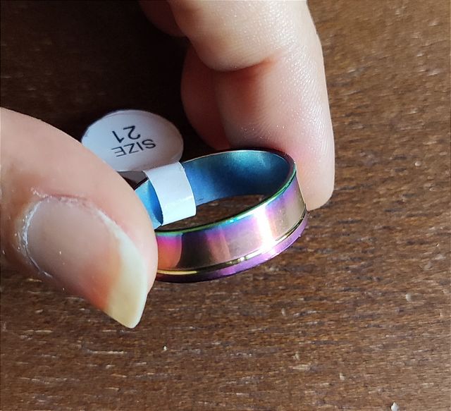 Anillo multicolor (acero inoxidable)