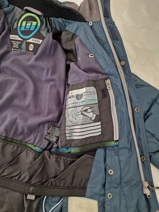 Chaqueta plumas snowboard/ciudad XS Hombre