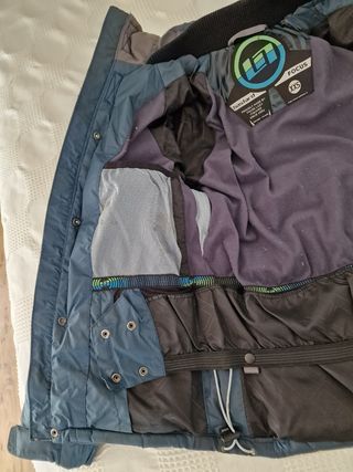 Chaqueta plumas snowboard/ciudad XS Hombre