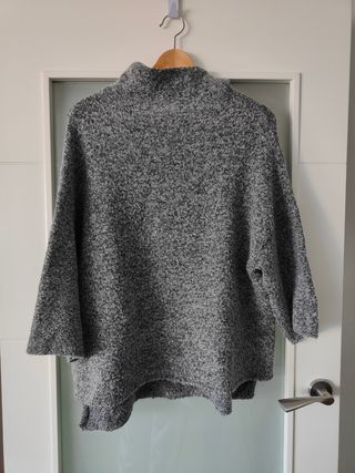 Jersey gris lana Zara