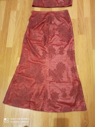 Conjunto falda y corpiño