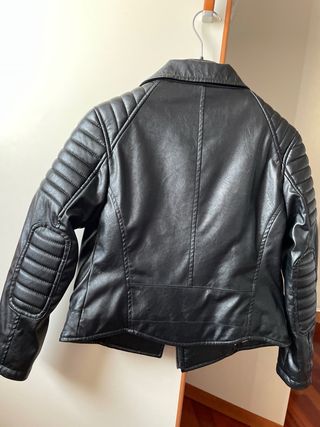 Giubbotto pelle imbottito bimba