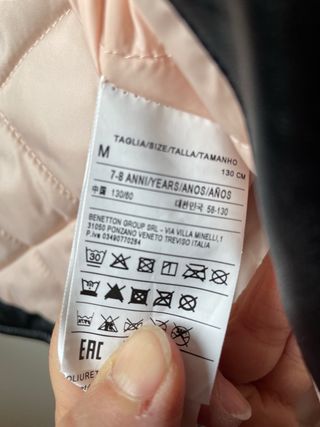 Giubbotto pelle imbottito bimba