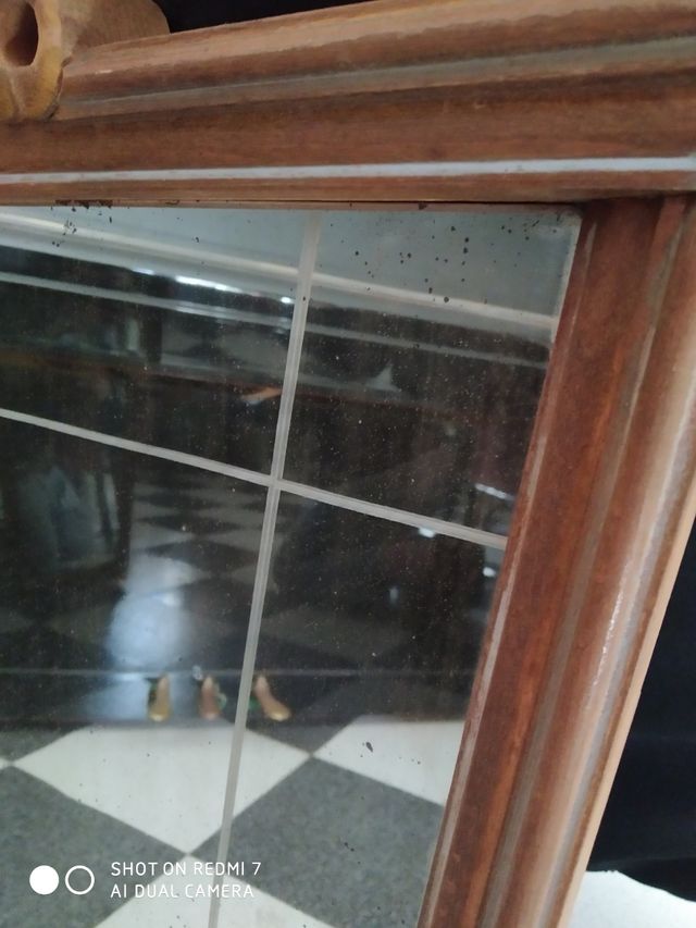 Espejo, Madera, Vintage.