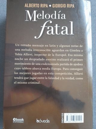 Libro "Melodía fatal"