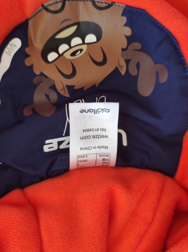 Mono nieve y manoplas talla 4