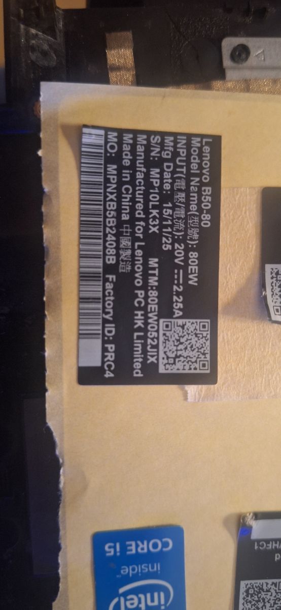 lenovo B50-80 PER RICAMBI