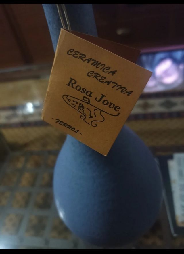 Botella y 6 chupitos de cerámica