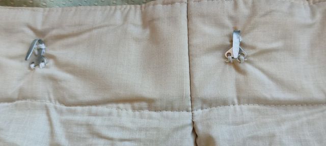 2 Cortinas de tapicería largas