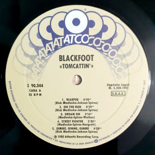 Vinilos BLACKFOOT Tomcattin' y Marauder