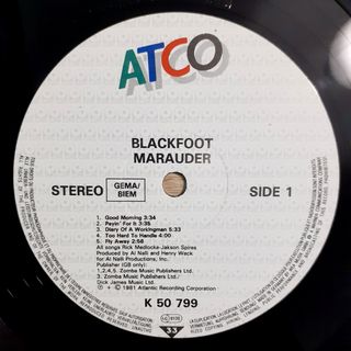 Vinilos BLACKFOOT Tomcattin' y Marauder