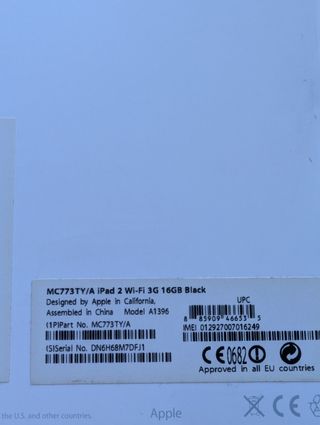 iPad 2  3G 16GB roto