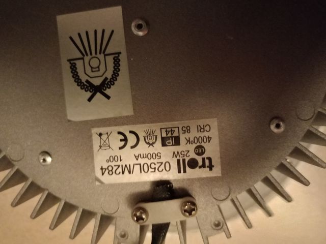 Plafón empotrable LED