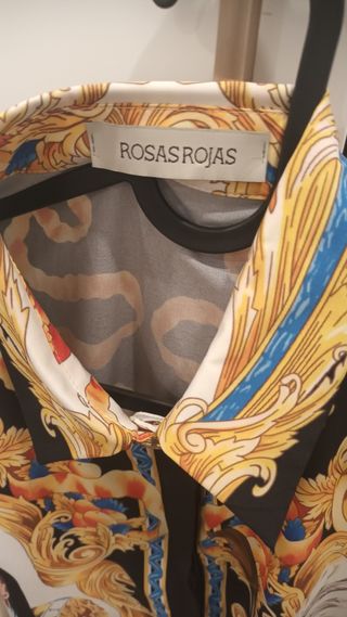 Camisa raso de mujer elastica