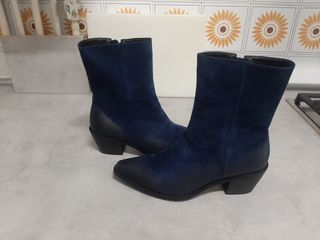Botines mujer azules