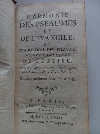 Harmonie des pseaumes