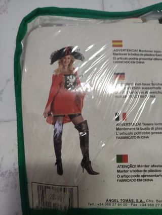 Disfraz mosquetera talla M-L