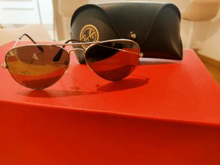Gafas Ray-Ban aviator efecto espejo