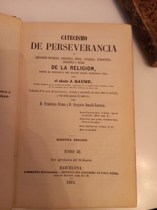 Catecismo de perseverancia