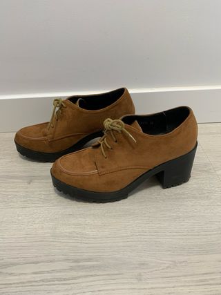 Botines Camel con Plataforma 