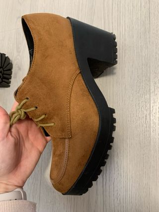 Botines Camel con Plataforma 