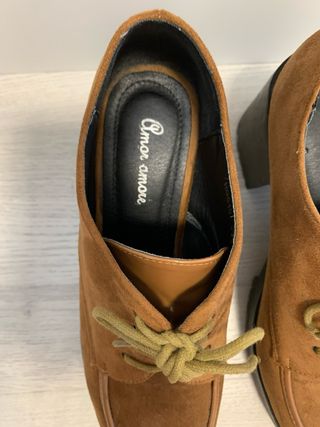 Botines Camel con Plataforma 