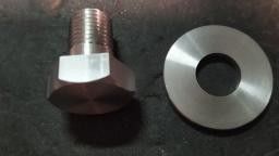 Bulone e rondella in avional per piastra Marzocchi