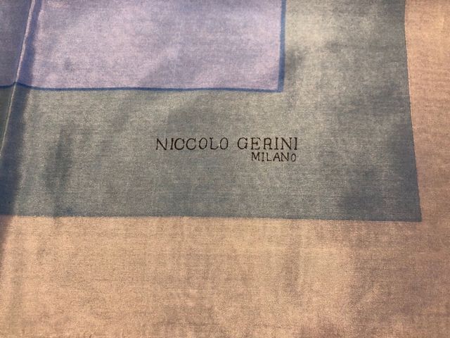 URGE Pañuelo foulard azul seda