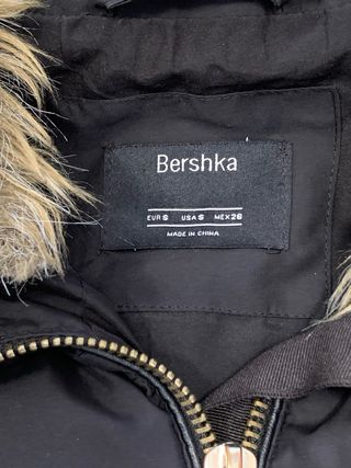 Abrigo Plumas Bershka 