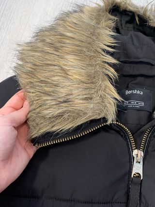 Abrigo Plumas Bershka 
