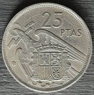 25 Pesetas 1957 (58) (F. Franco)