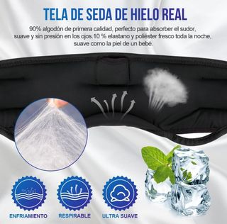 Antifaz para dormir con auriculares Blueltooth