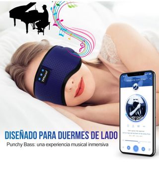 Antifaz para dormir con auriculares Blueltooth