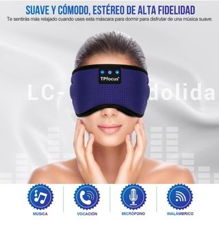 Antifaz para dormir con auriculares Blueltooth