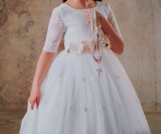 Vestido de comunión mas canca y complementos