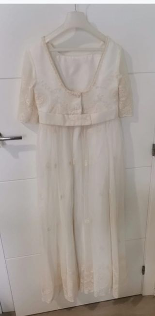 Vestido de comunión mas canca y complementos