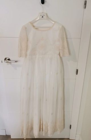 Vestido de comunión mas canca y complementos