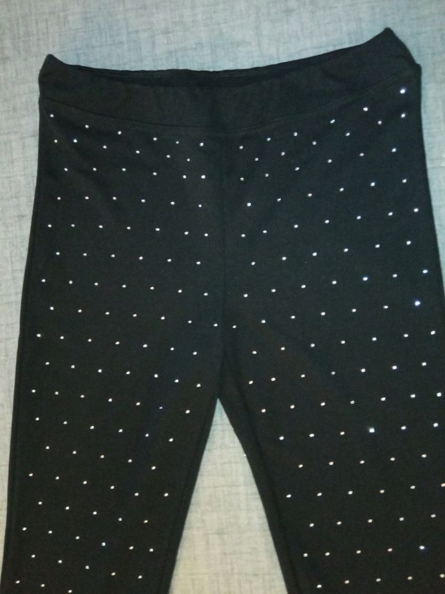 Leggins acampanados con brillantitos