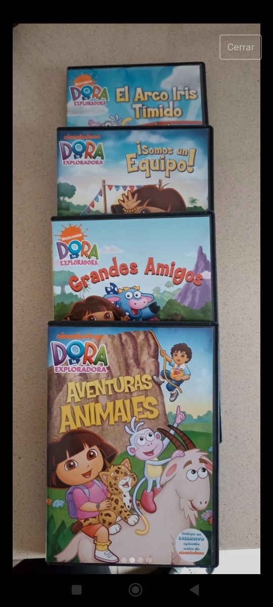 Pack de 4 DVD de Dora Exploradora