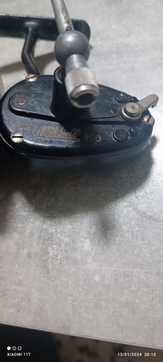 Pesca carrete pesca antiguo Mitchell 350