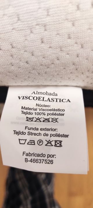 Almohada visco elástica, aloe vera,